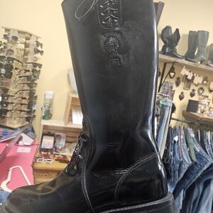 Chippewa Black Leather Men's Boots